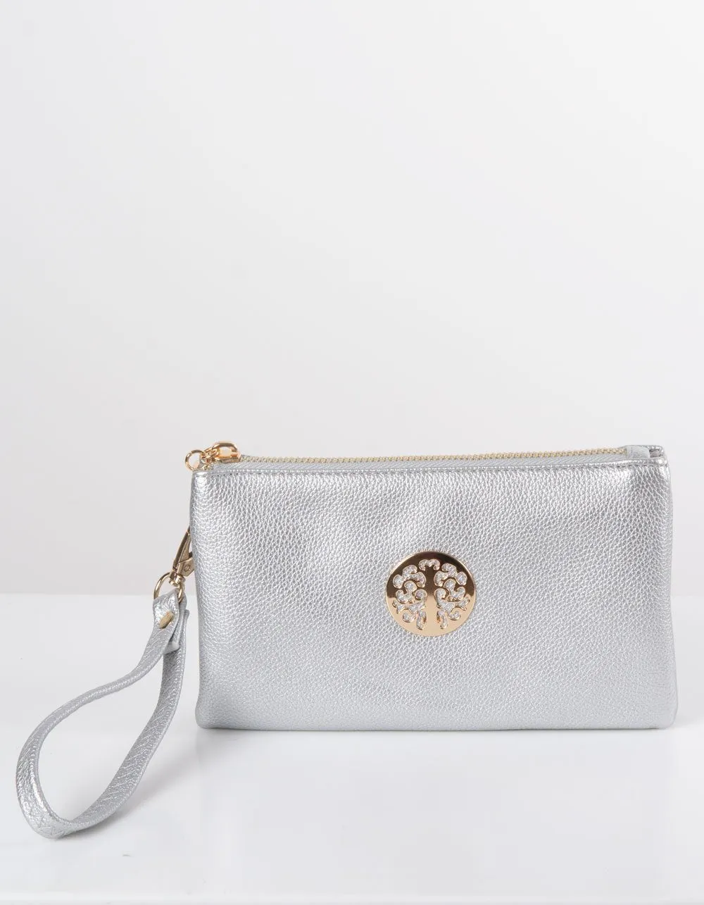 Silver Clutch Bag | Toni