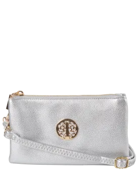 Silver Clutch Bag | Toni