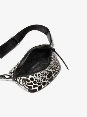 Slater Extra-Small Animal Print Calf Hair and Leather Sling Pack | 56369