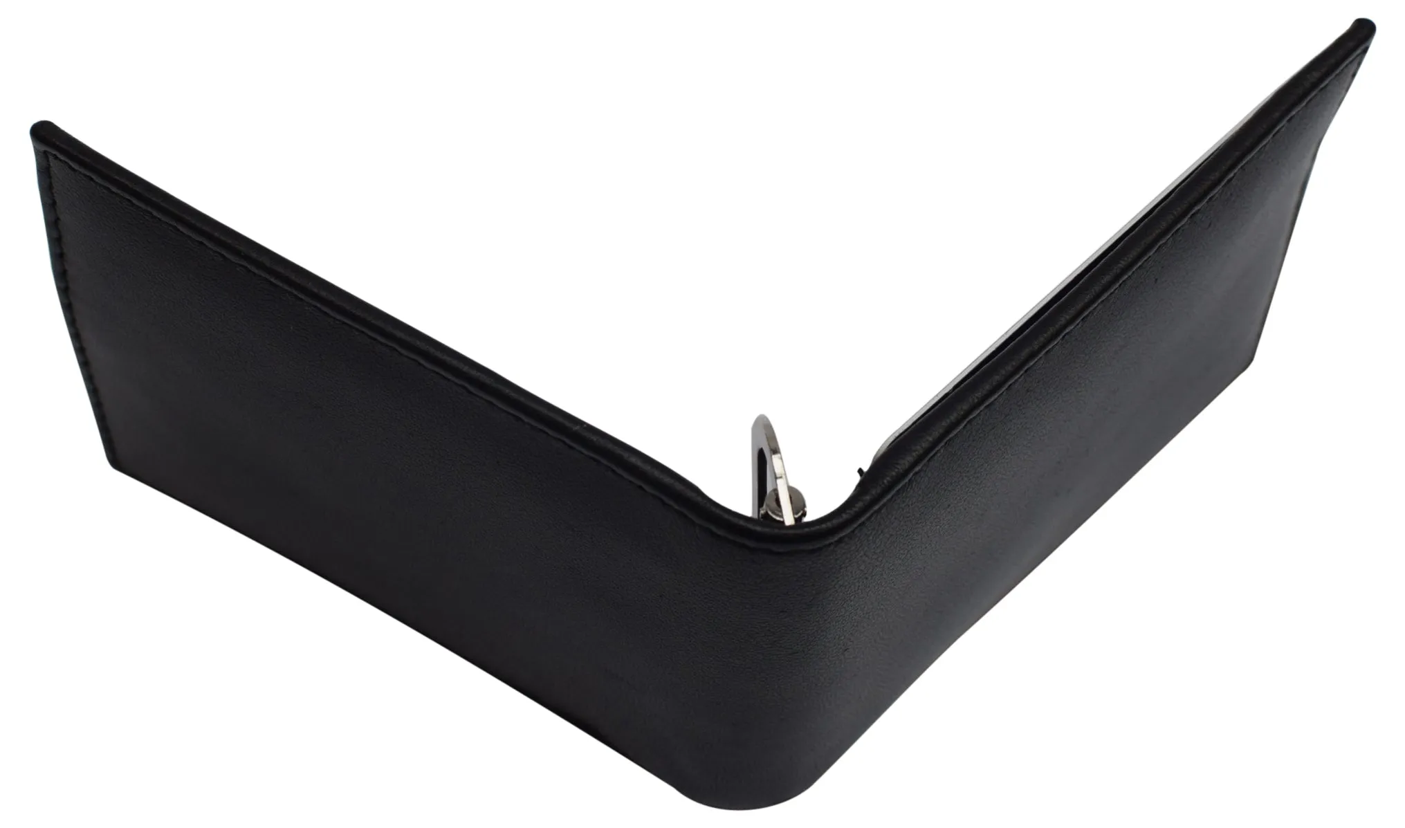 Slim Wallet Money Clip RFID Blocking Minimalist Bifold Wallet Leather Front Pocket ID Card Holder