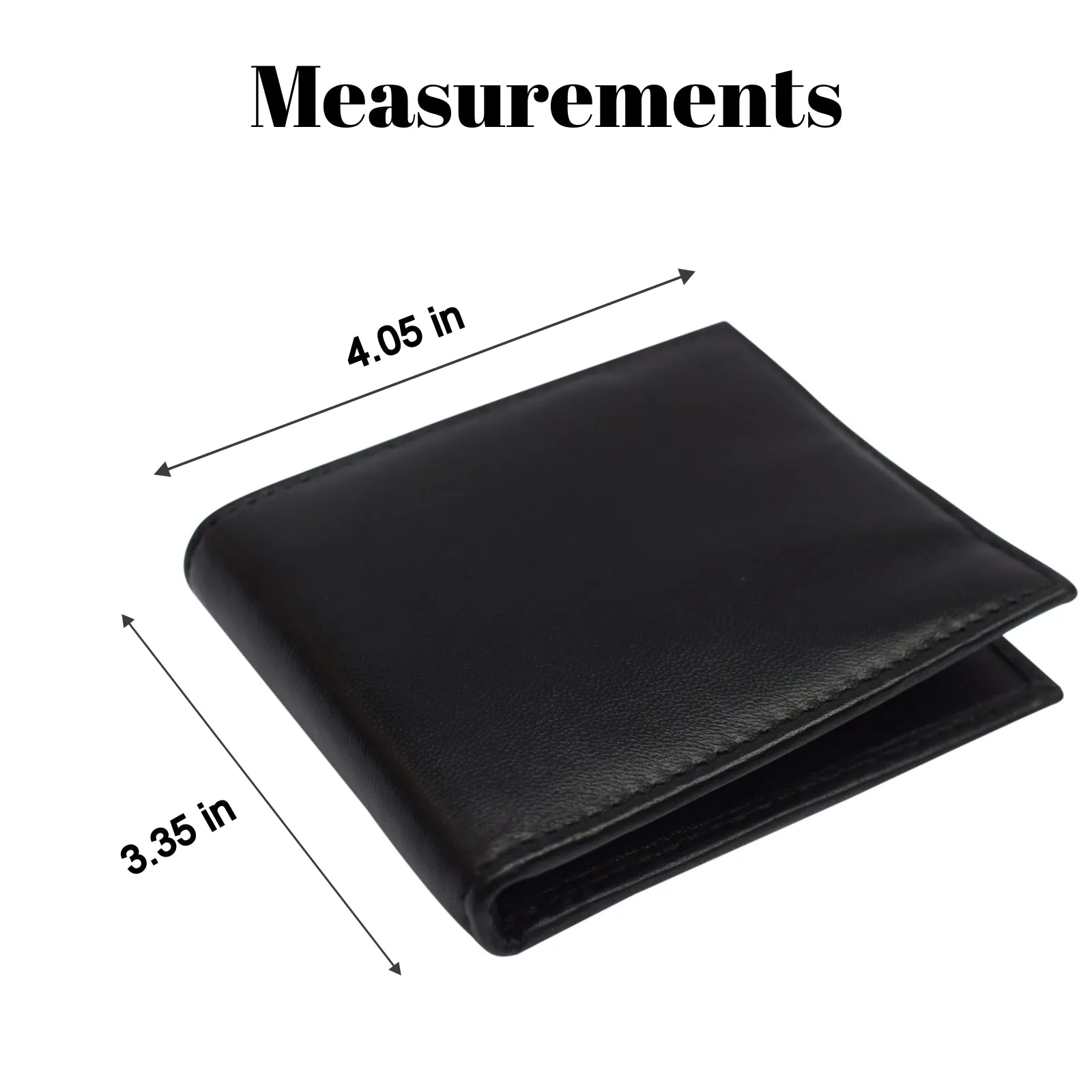 Slim Wallet Money Clip RFID Blocking Minimalist Bifold Wallet Leather Front Pocket ID Card Holder