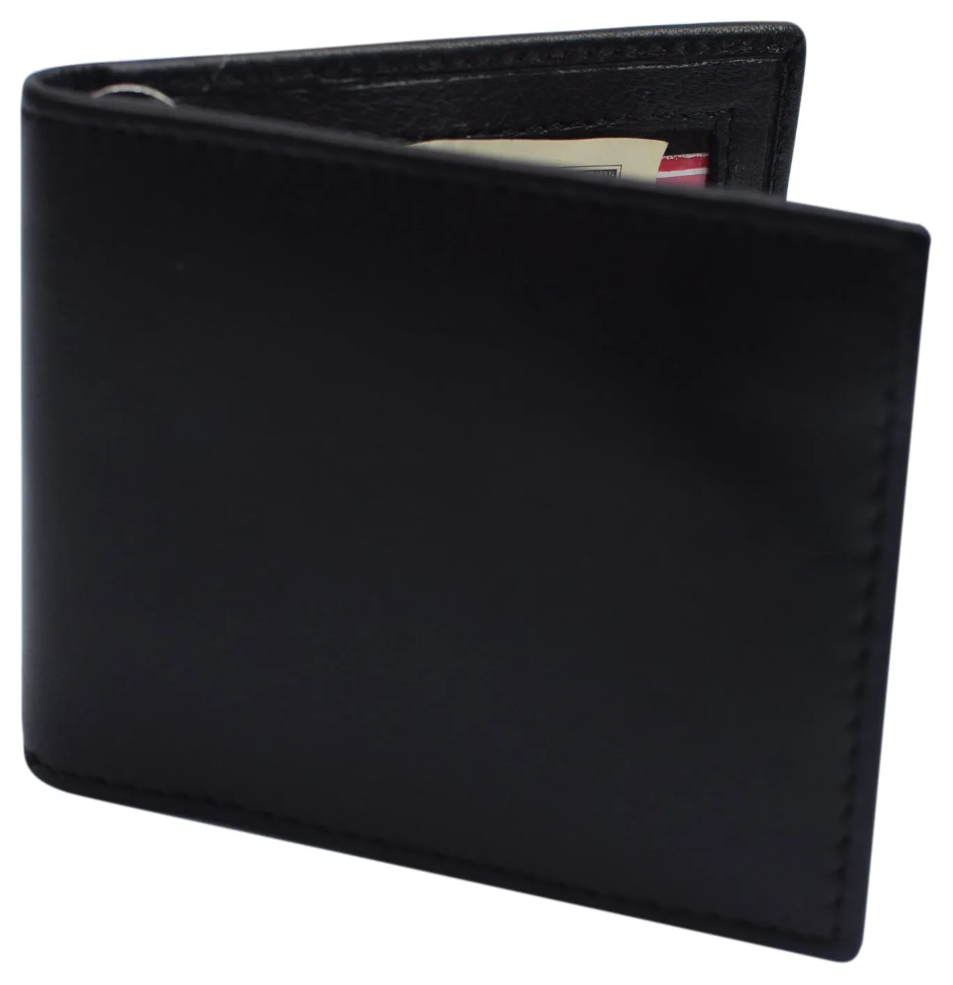 Slim Wallet Money Clip RFID Blocking Minimalist Bifold Wallet Leather Front Pocket ID Card Holder
