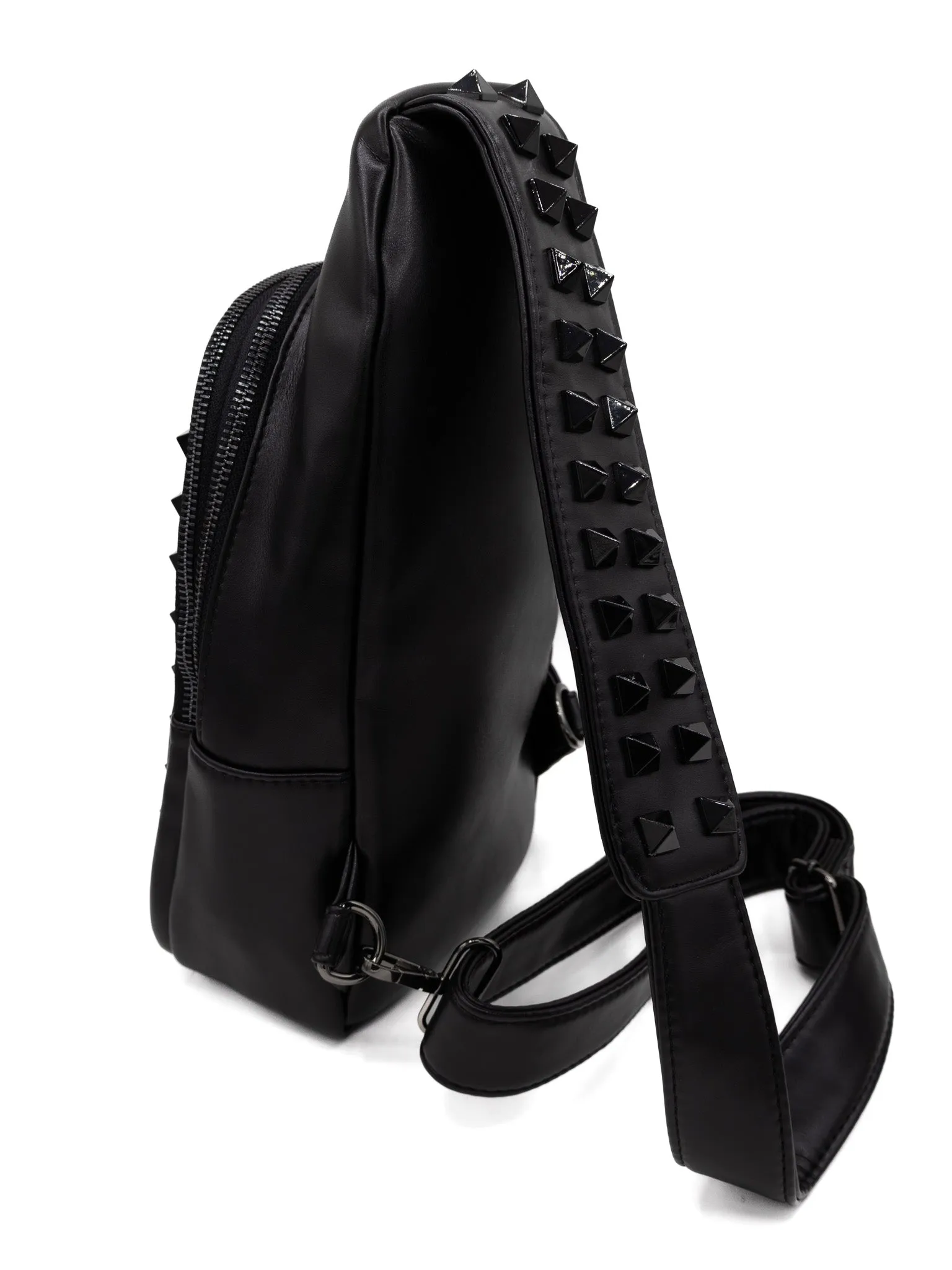 Studded Sling Bag (Black/Black) FOXBLOOD