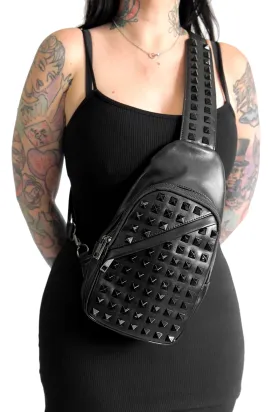 Studded Sling Bag (Black/Black) FOXBLOOD