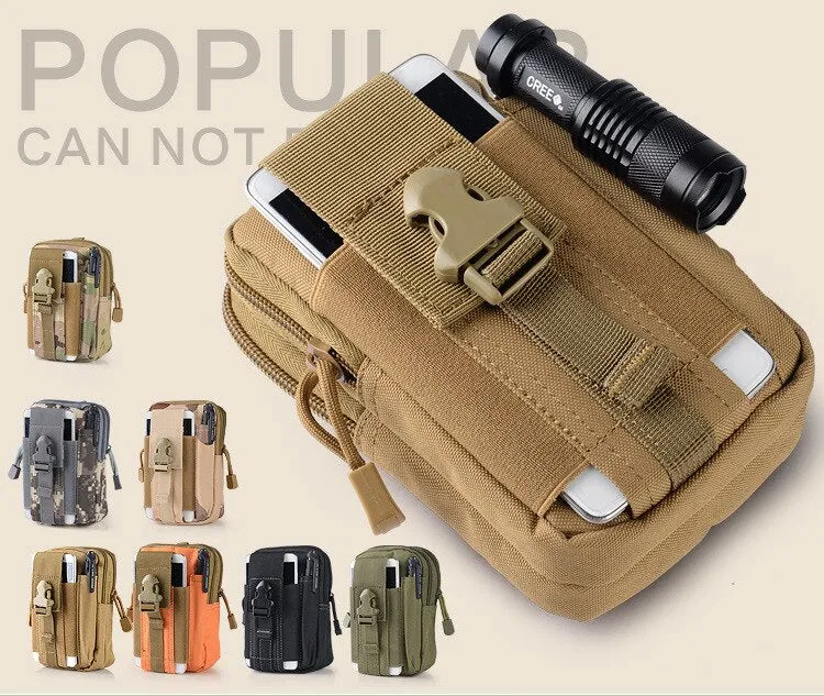 Tactical Waist Bag Mobile Phone pouch Pack Sport Mini Vice Pocket for Sony Xperia L1 R1 XA1 Plus Ultra XZ Premium XZ1 Compact
