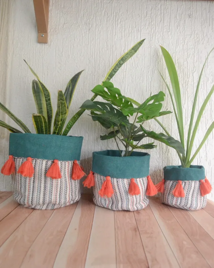 Teal Drama Planter