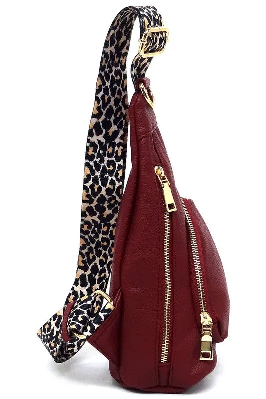 TEEK - Leopard Strap Sling Backpack