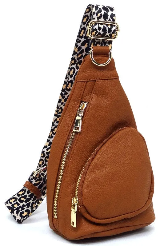 TEEK - Leopard Strap Sling Backpack