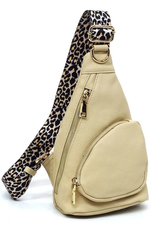 TEEK - Leopard Strap Sling Backpack