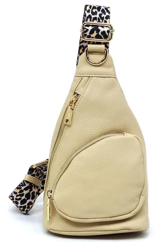 TEEK - Leopard Strap Sling Backpack