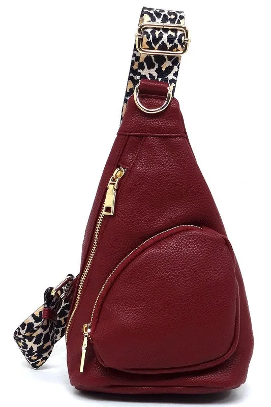 TEEK - Leopard Strap Sling Backpack