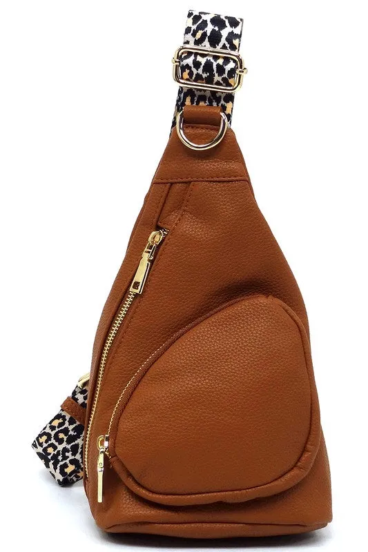 TEEK - Leopard Strap Sling Backpack