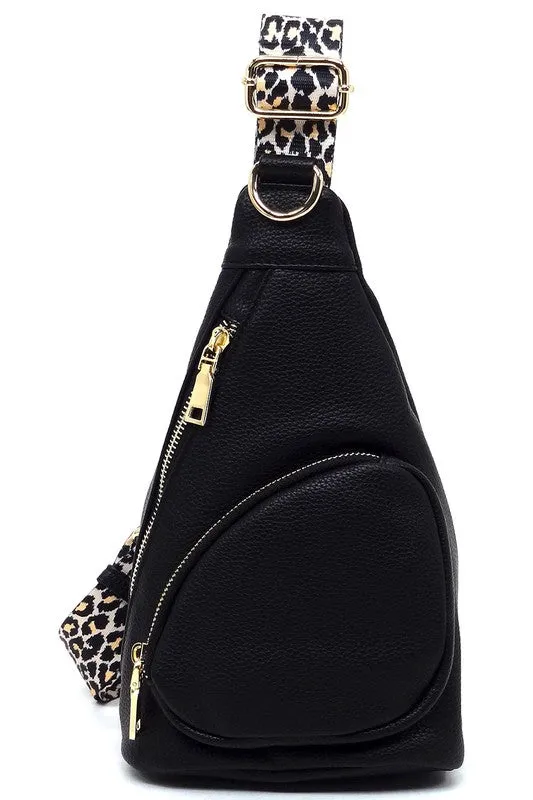 TEEK - Leopard Strap Sling Backpack
