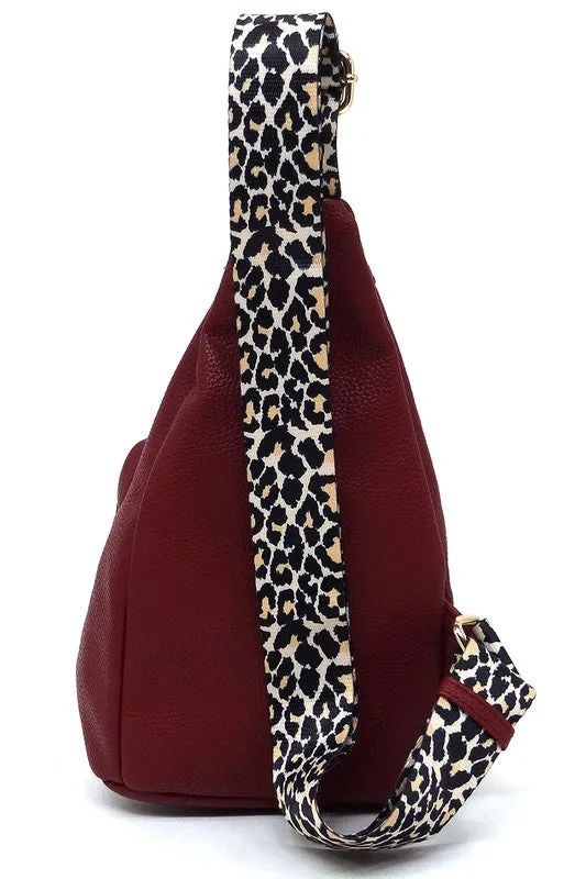 TEEK - Leopard Strap Sling Backpack